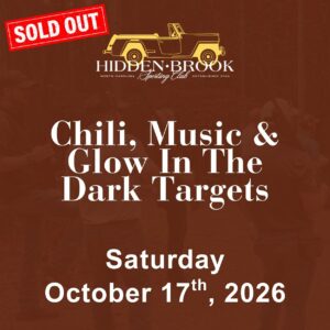 Chili, Music & Glow In The Dark Targets